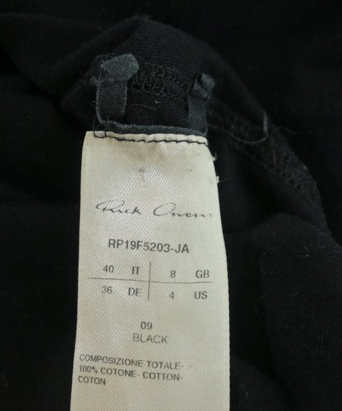 Rick Owens（リックオウエンス）Tシャツ・カットソー 黒 サイズ:40(M位) レディース/2200702078095