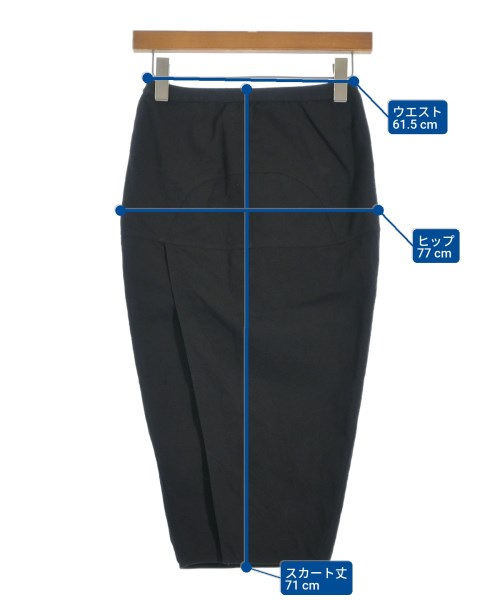 Rick Owens（リックオウエンス）ロング・マキシ丈スカート 黒 サイズ:38(S位) レディース/2200655508021