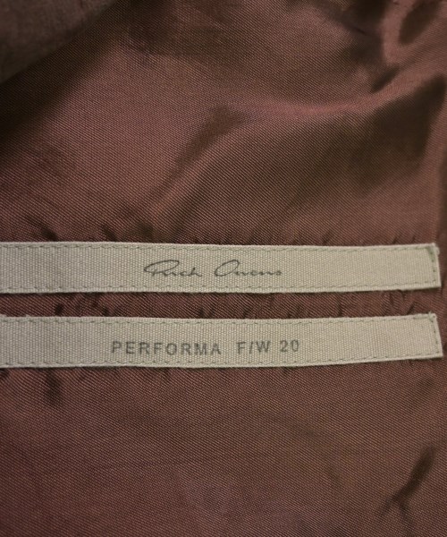 Rick Owens（リックオウエンス）ライダース 茶 サイズ:52(XXL位) メンズ/2200655616030