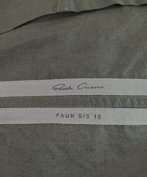 Rick Owens（リックオウエンス）カジュアルシャツ グレー サイズ:XS メンズ/2200657132026