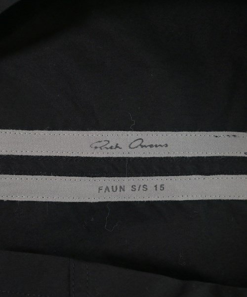 Rick Owens（リックオウエンス）カジュアルシャツ 黒 サイズ:XS メンズ/2200657132033