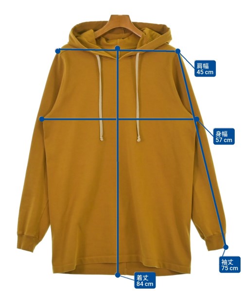 Rick Owens（リックオウエンス）パーカー 黄 サイズ:XS メンズ/2200660967042