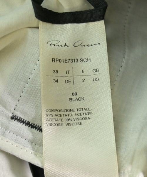 Rick Owens（リックオウエンス）その他 黒 サイズ:38(S位) レディース/2200689785313