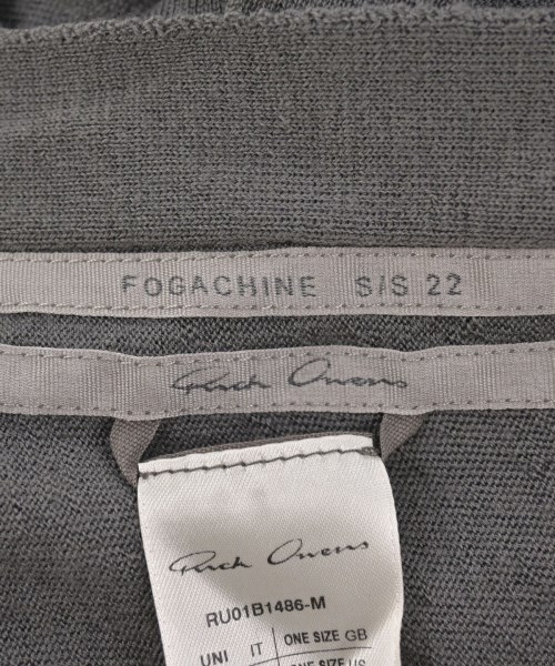 Rick Owens（リックオウエンス）マフラー グレー サイズ:- メンズ/2200646417011