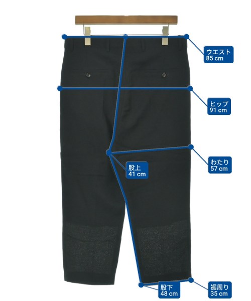 Rick Owens（リックオウエンス）スラックス 黒 サイズ:48(L位) メンズ/2200646833156