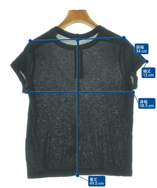 Rick Owens（リックオウエンス）Tシャツ・カットソー 黒 サイズ:46(XL位) レディース/2200646176178