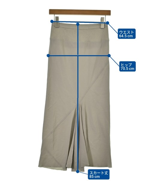 Rick Owens（リックオウエンス）ロング・マキシ丈スカート グレー サイズ:40(M位) レディース/2200700666157