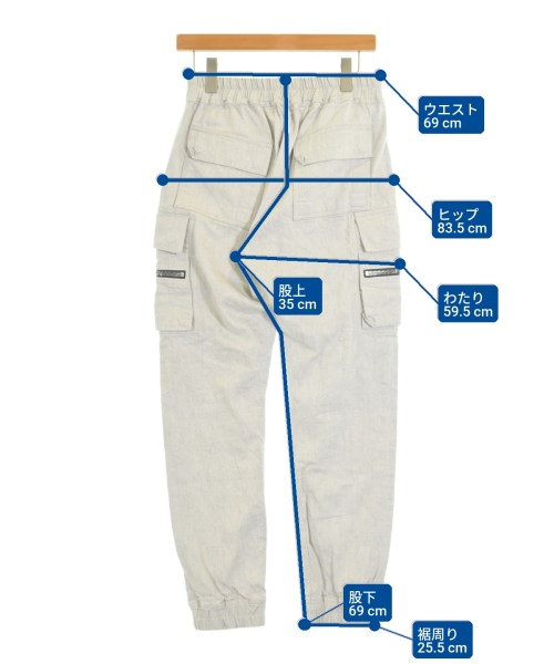 Rick Owens（リックオウエンス）カーゴパンツ グレー サイズ:48(L位) メンズ/2200706105063