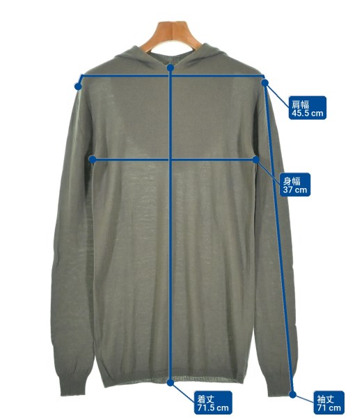 Rick Owens（リックオウエンス）ニット・セーター カーキ サイズ:S メンズ/2200702959059