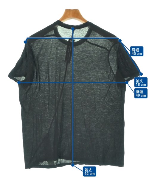 Rick Owens（リックオウエンス）Tシャツ・カットソー 黒 サイズ:M メンズ/2200707407128