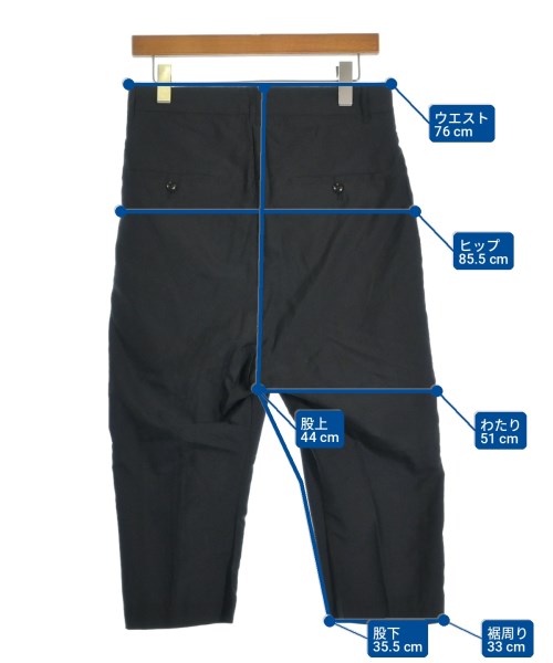 Rick Owens（リックオウエンス）クロップドパンツ 黒 サイズ:40(XS位) メンズ/2200707874043
