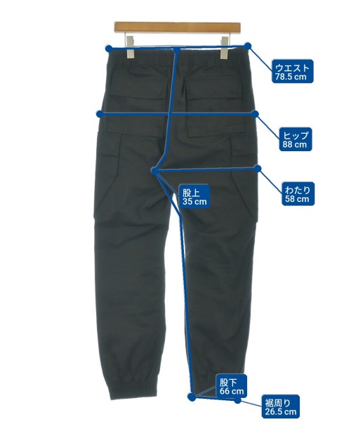 Rick Owens（リックオウエンス）カーゴパンツ 黒 サイズ:52(XXL位) メンズ/2200670820016