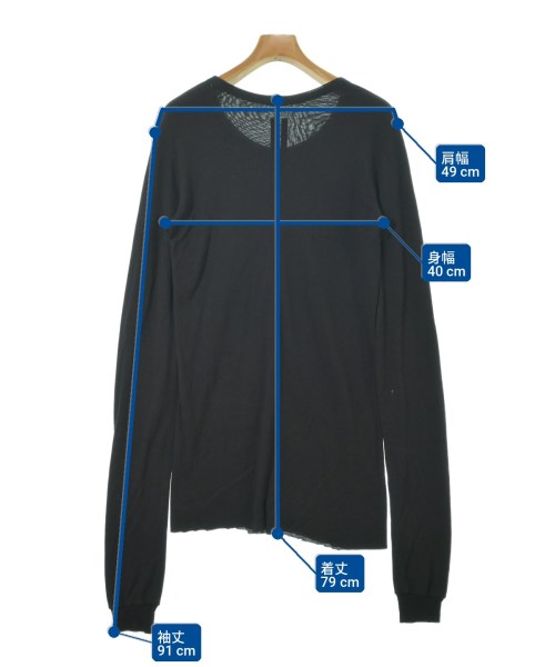 Rick Owens（リックオウエンス）Tシャツ・カットソー 黒 サイズ:XS メンズ/2200732403010