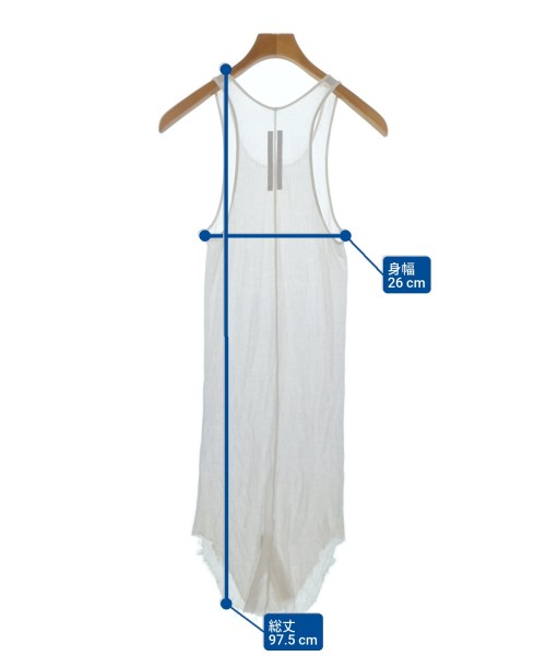 Rick Owens（リックオウエンス）タンクトップ 白 サイズ:S メンズ/2200683539028