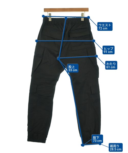 Rick Owens（リックオウエンス）カーゴパンツ 黒 サイズ:50(XL位) メンズ/2200684287010