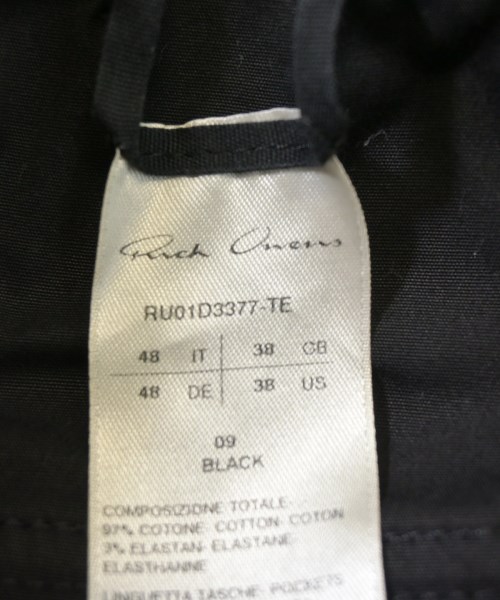 Rick Owens（リックオウエンス）その他 黒 サイズ:48(L位) メンズ/2200686258049