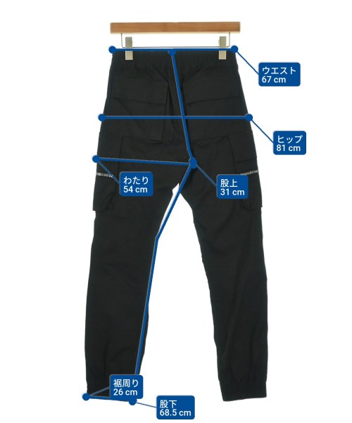 Rick Owens（リックオウエンス）カーゴパンツ 黒 サイズ:44(L位) レディース/2200686017042