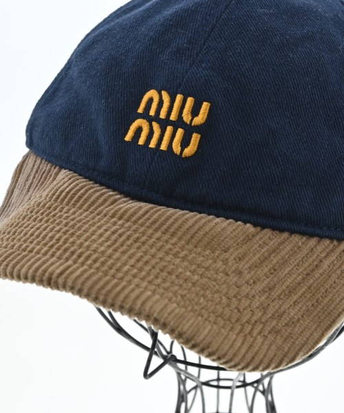 Miu Miu（ミュウミュウ）ハット 紺 サイズ:L メンズ/2200642096036