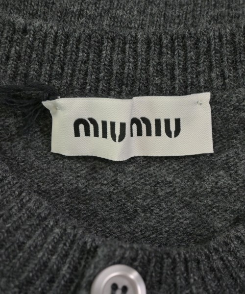 Miu Miu（ミュウミュウ）カーディガン グレー サイズ:44(L位) レディース/2200672481079