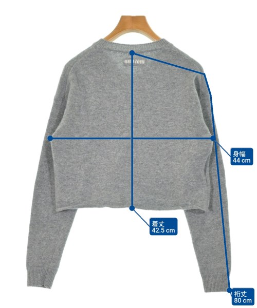 Miu Miu（ミュウミュウ）ニット・セーター グレー サイズ:36(XS位) レディース/2200672481093