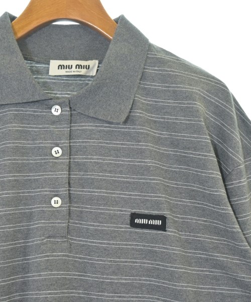 Miu Miu（ミュウミュウ）ポロシャツ グレー サイズ:L メンズ/2200677485034