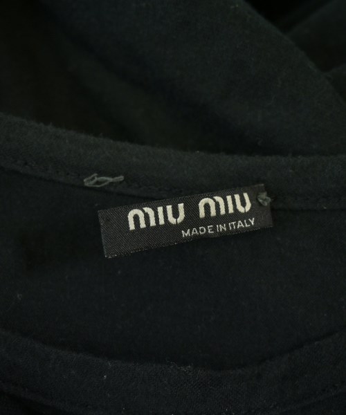 Miu Miu（ミュウミュウ）Tシャツ・カットソー 黒 サイズ:L レディース/2200681696013