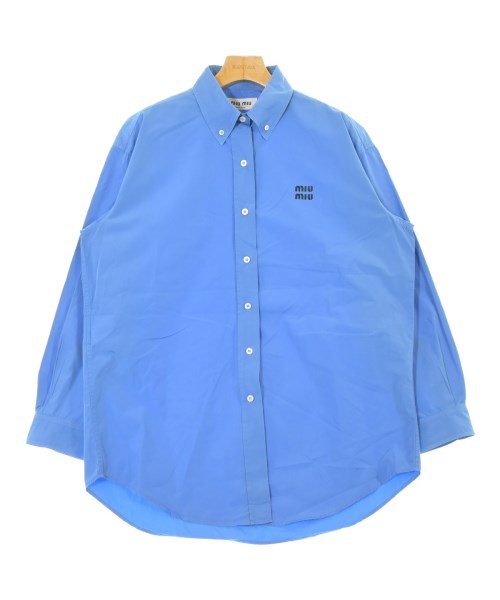 Miu Miu(ミュウミュウ)カジュアルシャツ 青 サイズ:38(S位)/2200636383128