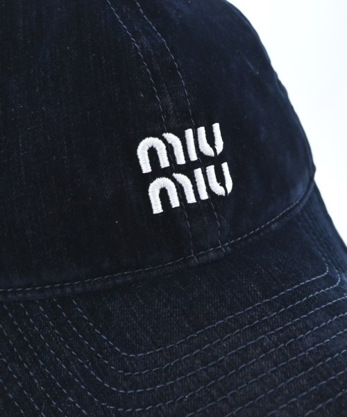 Miu Miu（ミュウミュウ）キャップ 黒 サイズ:L メンズ/2200703023179