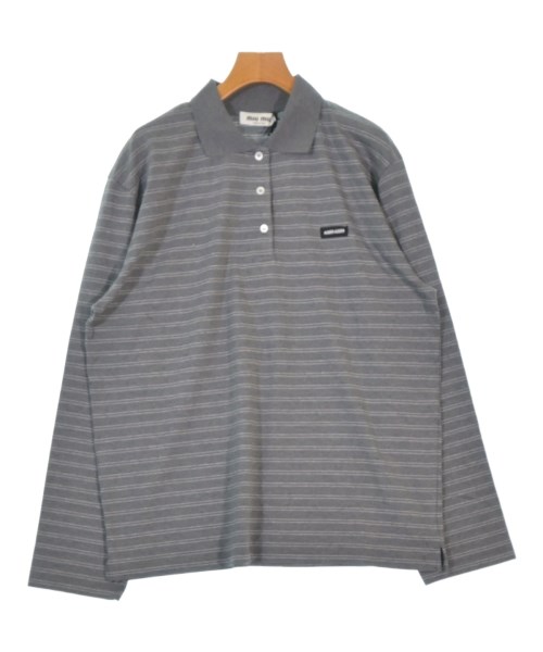 Miu Miu(ミュウミュウ)ポロシャツ グレー サイズ:S/2200670809035