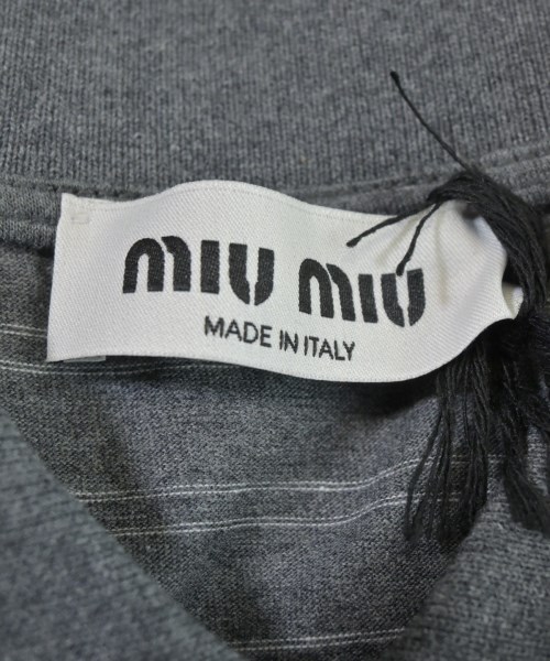 Miu Miu（ミュウミュウ）ポロシャツ グレー サイズ:S レディース/2200670809035