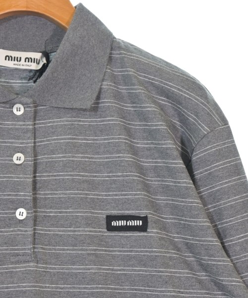 Miu Miu（ミュウミュウ）ポロシャツ グレー サイズ:S レディース/2200670809035