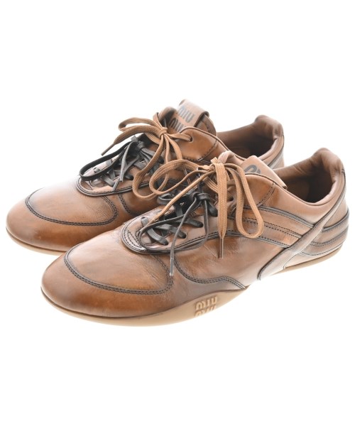 Miu Miu(ミュウミュウ)スニーカー 茶 サイズ:EU42(27cm位)/2200671195045