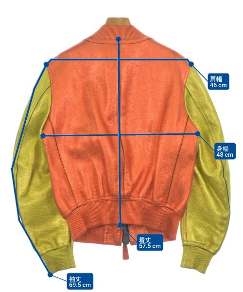 BURBERRY PRORSUM COLLECTION（バーバリープローサムコレクション）スタジャン オレンジ サイズ:48(L位) メンズ/2200616637012