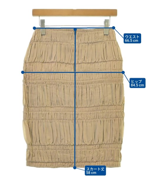 BURBERRY PRORSUM COLLECTION（バーバリープローサムコレクション）ひざ丈スカート ベージュ サイズ:40(M位) レディース/2200600940159