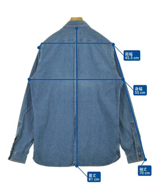 BURBERRY PRORSUM COLLECTION（バーバリープローサムコレクション）カジュアルシャツ 青 サイズ:16 1/2(XL位) メンズ/2200721872421