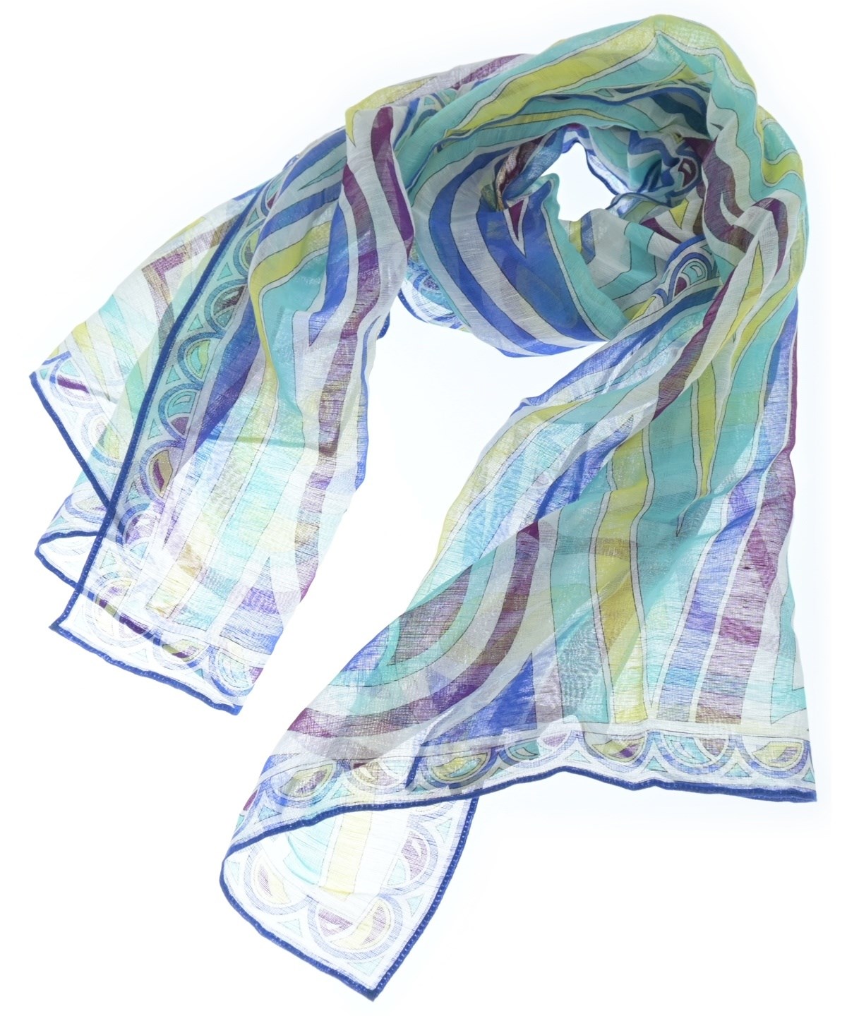 EMILIO PUCCI（エミリオプッチ）ストール 青 サイズ:- レディース