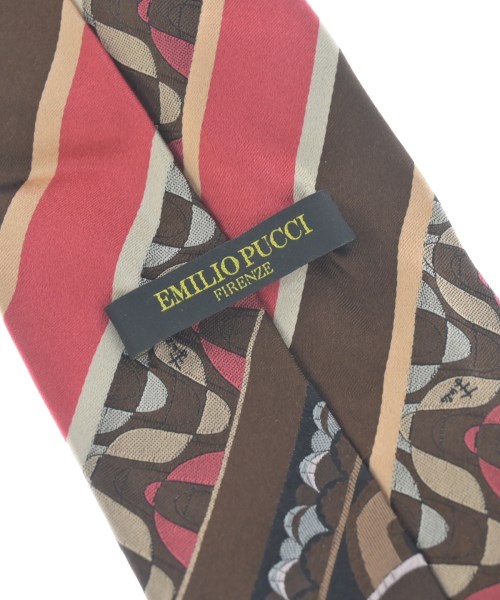 EMILIO PUCCI（エミリオプッチ）ネクタイ 茶 サイズ:- メンズ/2200622987200