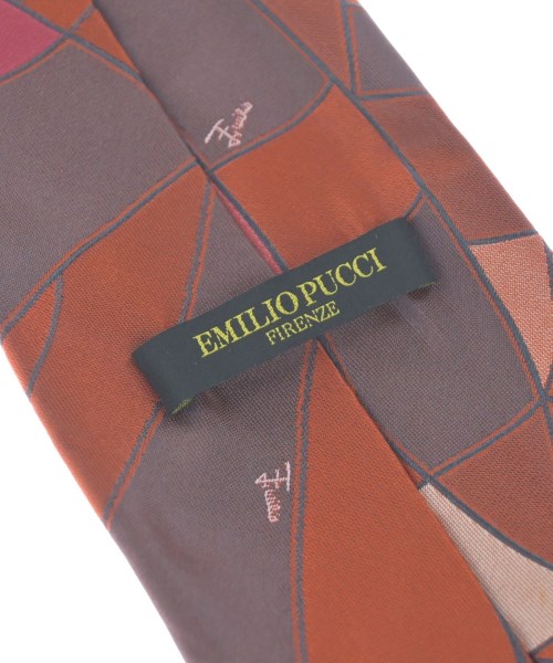 EMILIO PUCCI（エミリオプッチ）ネクタイ オレンジ サイズ:- メンズ/2200622987224