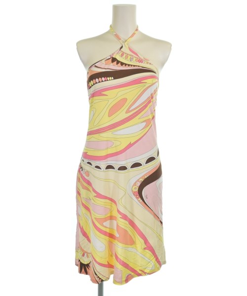 【美品】EMILIO PUCCI エミリオプッチ ワンピース ピンクSサイズC2 EMILIO PUCCI（エミリオプッチ）ワンピース ピンク サイズ:38(S位