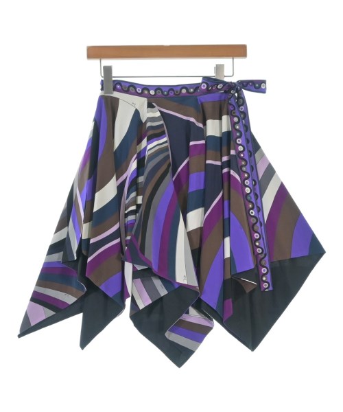 EMILIO PUCCI(エミリオプッチ)ひざ丈スカート 紫 サイズ:40(M位)/2200700105021