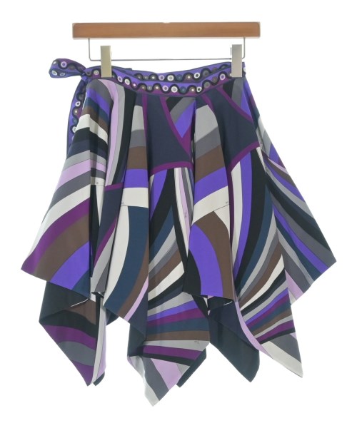 EMILIO PUCCI（エミリオプッチ）ひざ丈スカート 紫 サイズ:40(M位) レディース/2200700105021