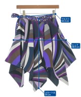 EMILIO PUCCI（エミリオプッチ）ひざ丈スカート 紫 サイズ:40(M位) レディース/2200700105021