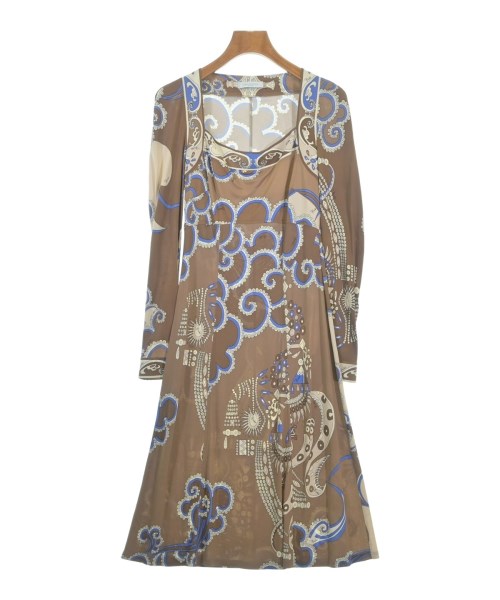 EMILIO PUCCI(エミリオプッチ)ワンピース 茶 サイズ:40(M位)/2200699973083