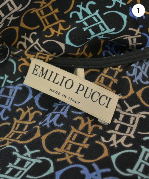 EMILIO PUCCI（エミリオプッチ）ブラウス 黒 サイズ:38(S位) レディース/2200659992031