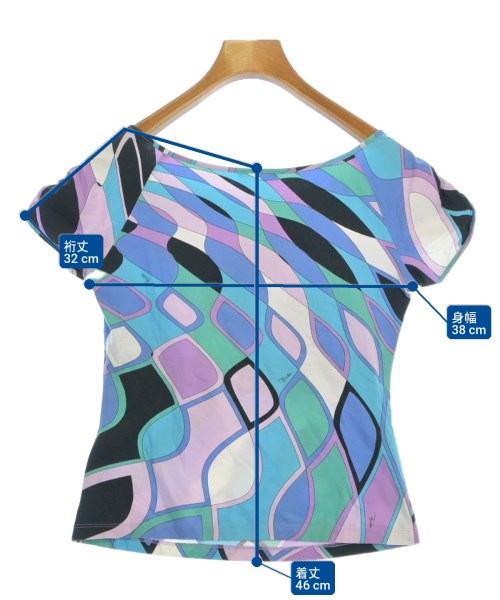 EMILIO PUCCI（エミリオプッチ）Tシャツ・カットソー 青 サイズ:40(M位) レディース/2200714162102