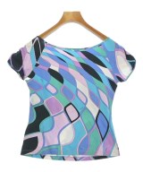 EMILIO PUCCI（エミリオプッチ）Tシャツ・カットソー 青 サイズ:40(M位) レディース/2200714162102