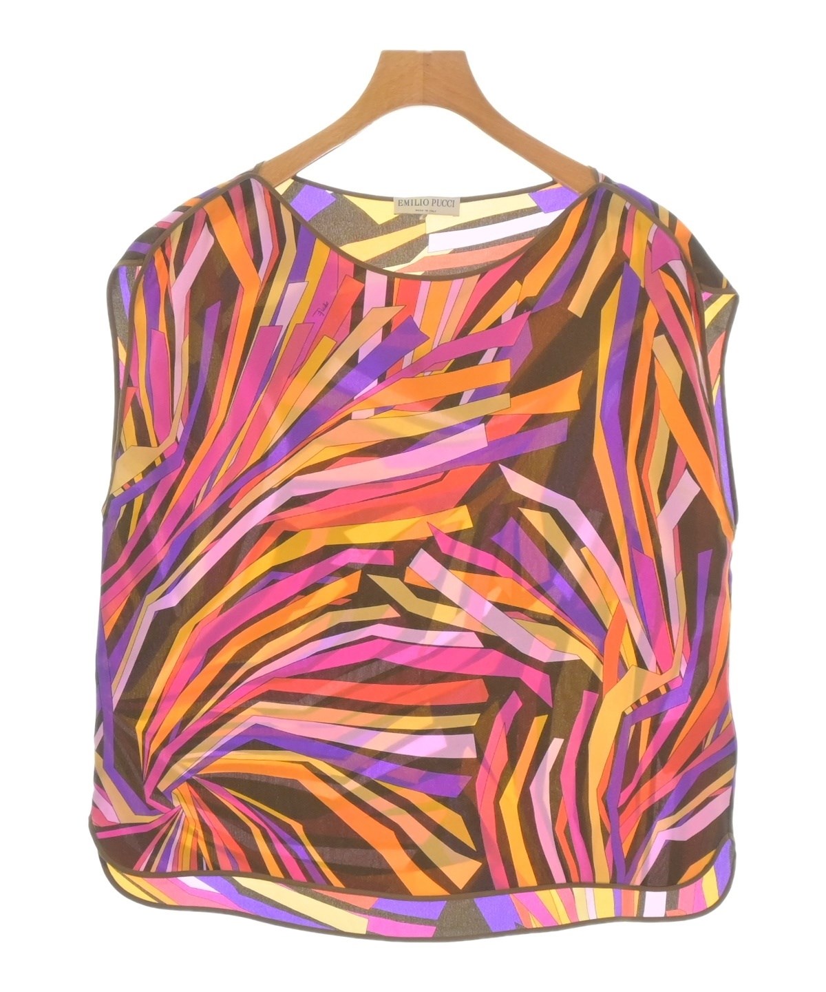 EMILIO PUCCI（エミリオプッチ）ブラウス 黄 サイズ:34(XXS位 