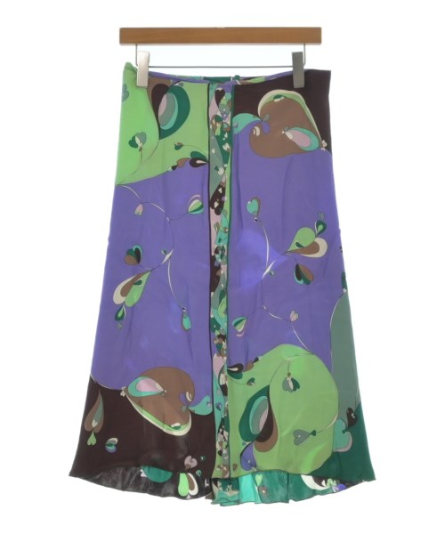 EMILIO PUCCI(エミリオプッチ)ロング・マキシ丈スカート 緑 サイズ:42(M位)/2200645015041
