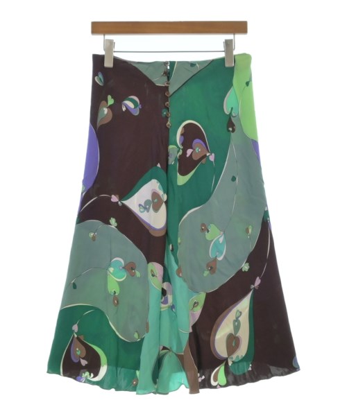 EMILIO PUCCI（エミリオプッチ）ロング・マキシ丈スカート 緑 サイズ:42(M位) レディース/2200645015041