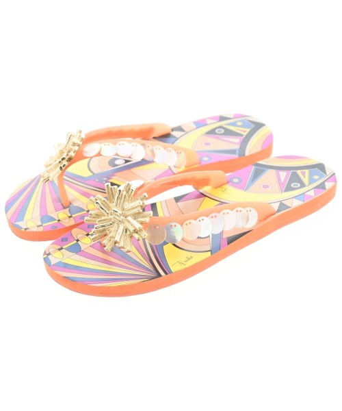 EMILIO PUCCI(エミリオプッチ)サンダル オレンジ サイズ:EU37(23.5cm位)/2200640917043